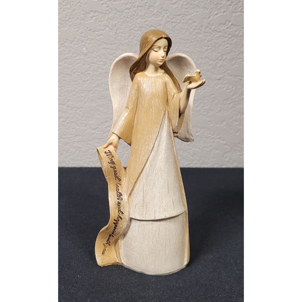 Enesco Foundations Restore Your Health Angel Figurine 7" Karen Hahn 2004